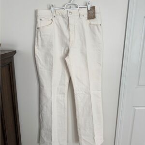 Madewell Men's Off-White Straight Jeans